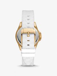 Thumbnail for Michael Kors Ladies Watch Mini Pilot 36mm White Gold MK7372