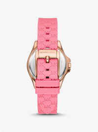 Thumbnail for Michael Kors Ladies Watch Mini Pilot 36mm Pink Rose Gold MK7375