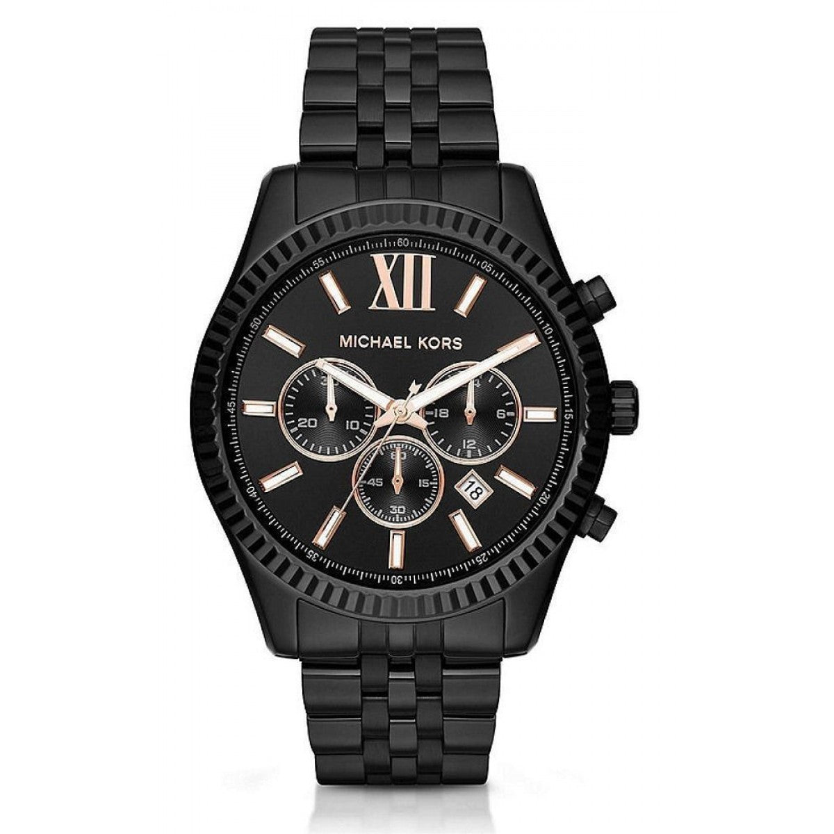 Michael Kors Men's Watch Lexington Chronograph Black MK8467