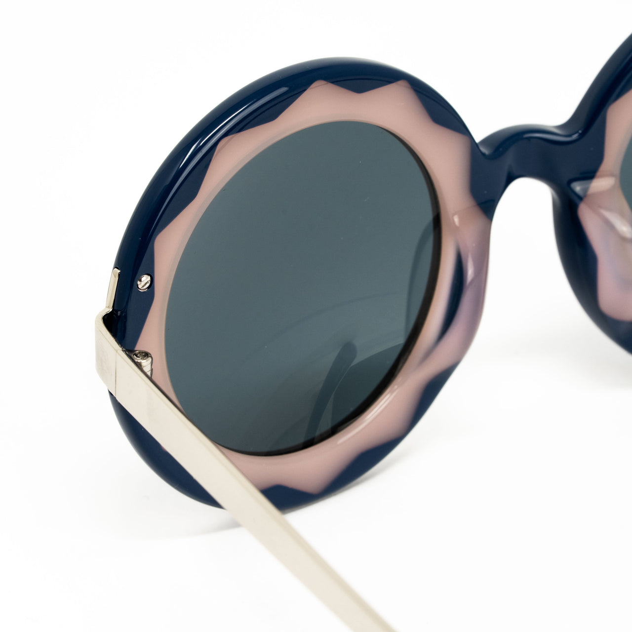 Markus Lupfer x Linda Farrow Blue Sunglasses ML11C5SUN