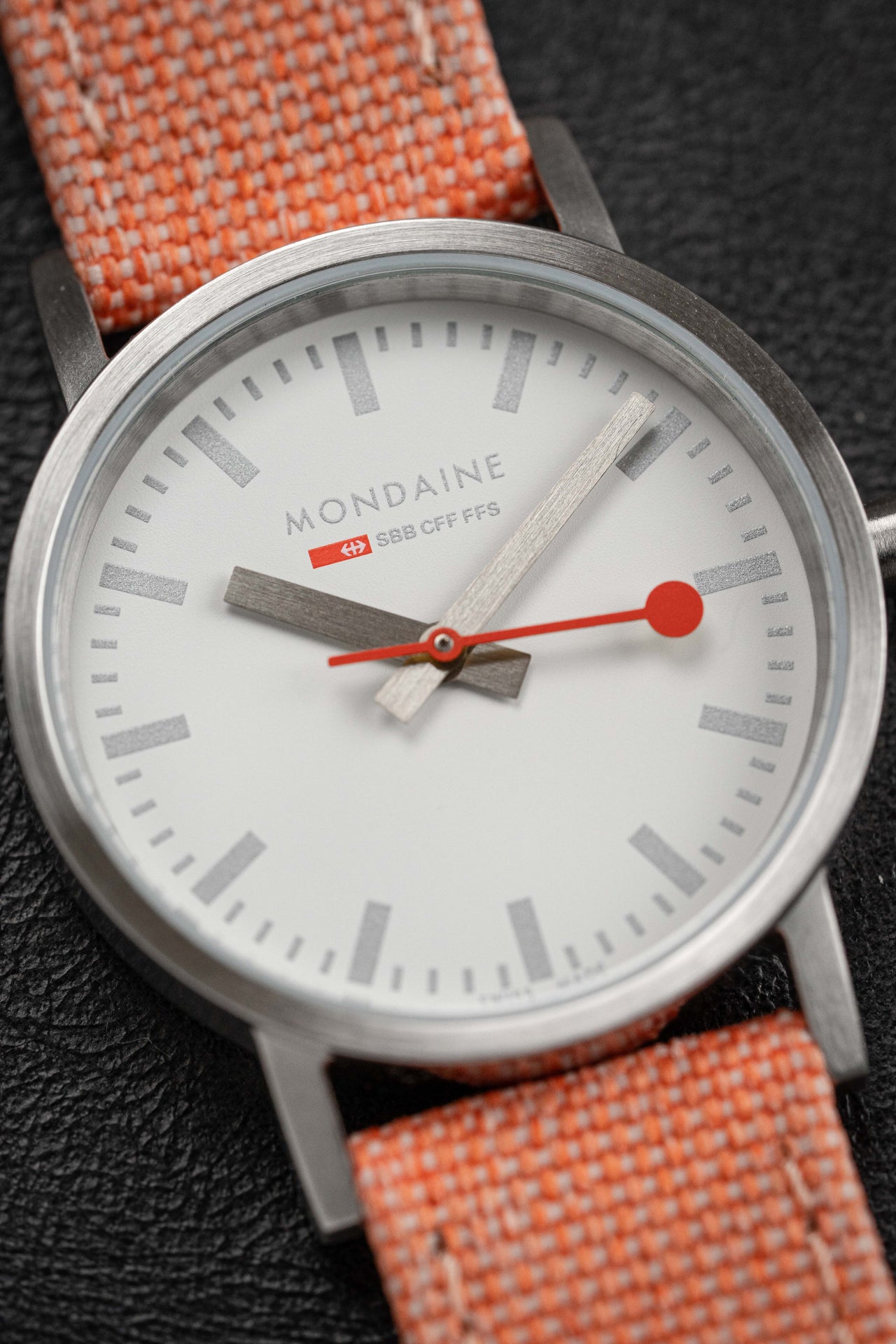 Mondaine Ladies Watch Classic White Orange A658.30323.17SBF