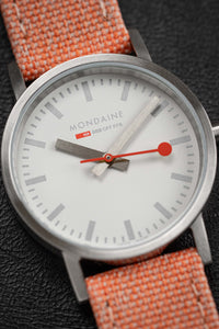 Thumbnail for Mondaine Ladies Watch Classic White Orange A658.30323.17SBF