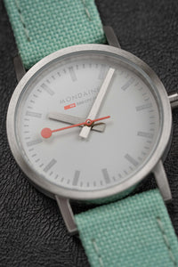 Thumbnail for Mondaine Ladies Watch Classic White Mint Green A658.30323.17SBQ