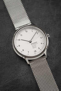 Thumbnail for Mondaine Helvetica No1 Regular Ladies' White Watch MH1.R1210.SM
