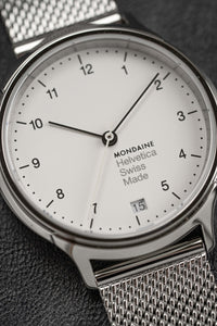 Thumbnail for Mondaine Ladies Watch Helvetica No1 Regular White MH1.R1210.SM
