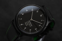 Thumbnail for Mondaine Watch Helvetica No1 Black Green MH1.R2221.LB