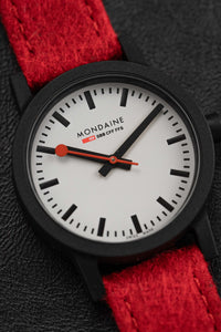 Thumbnail for Mondaine Ladies Watch Essence Black Red MS1.32110.LCSET