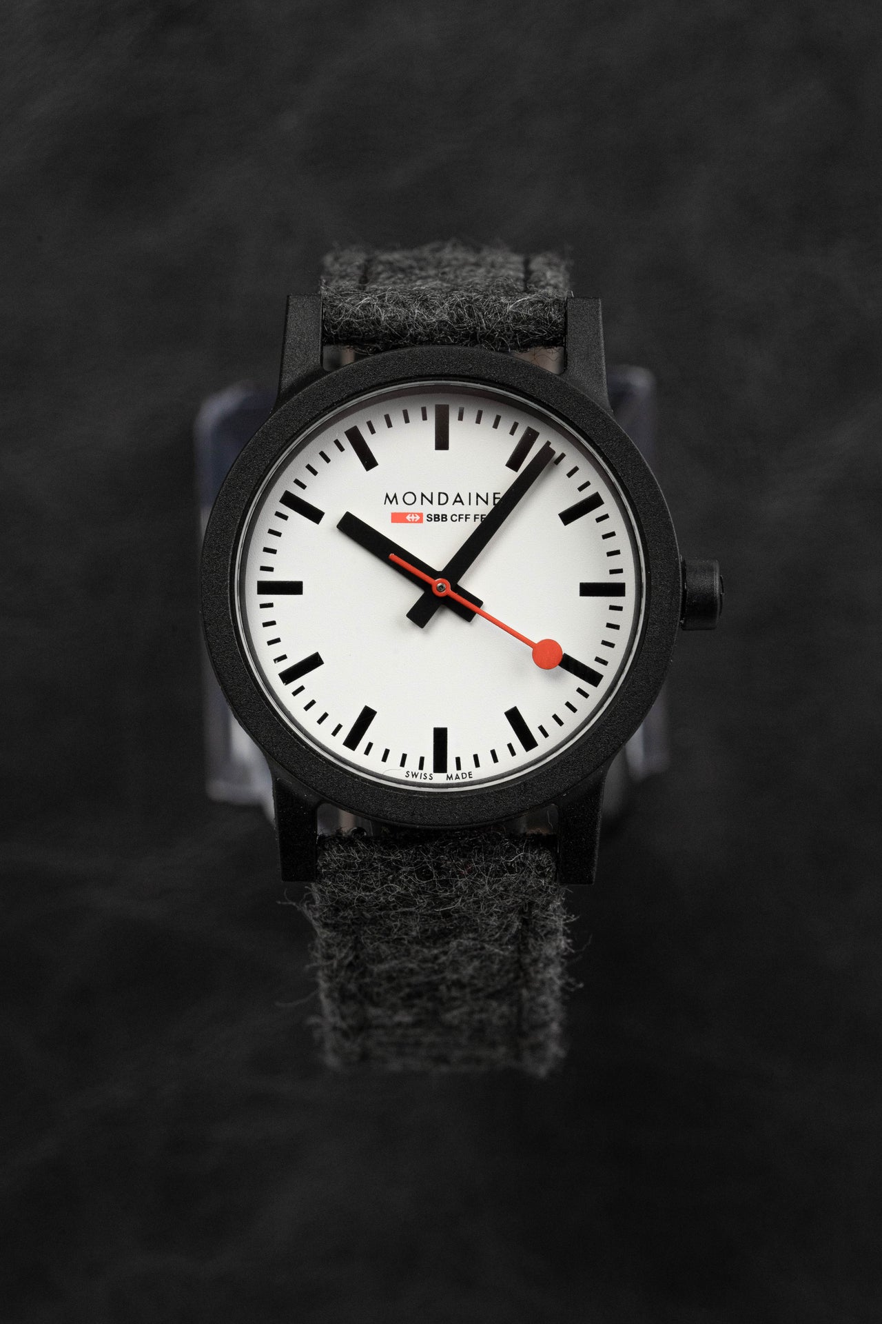 Mondaine Ladies Watch Essence Black Grey MS1.32110.LHSET