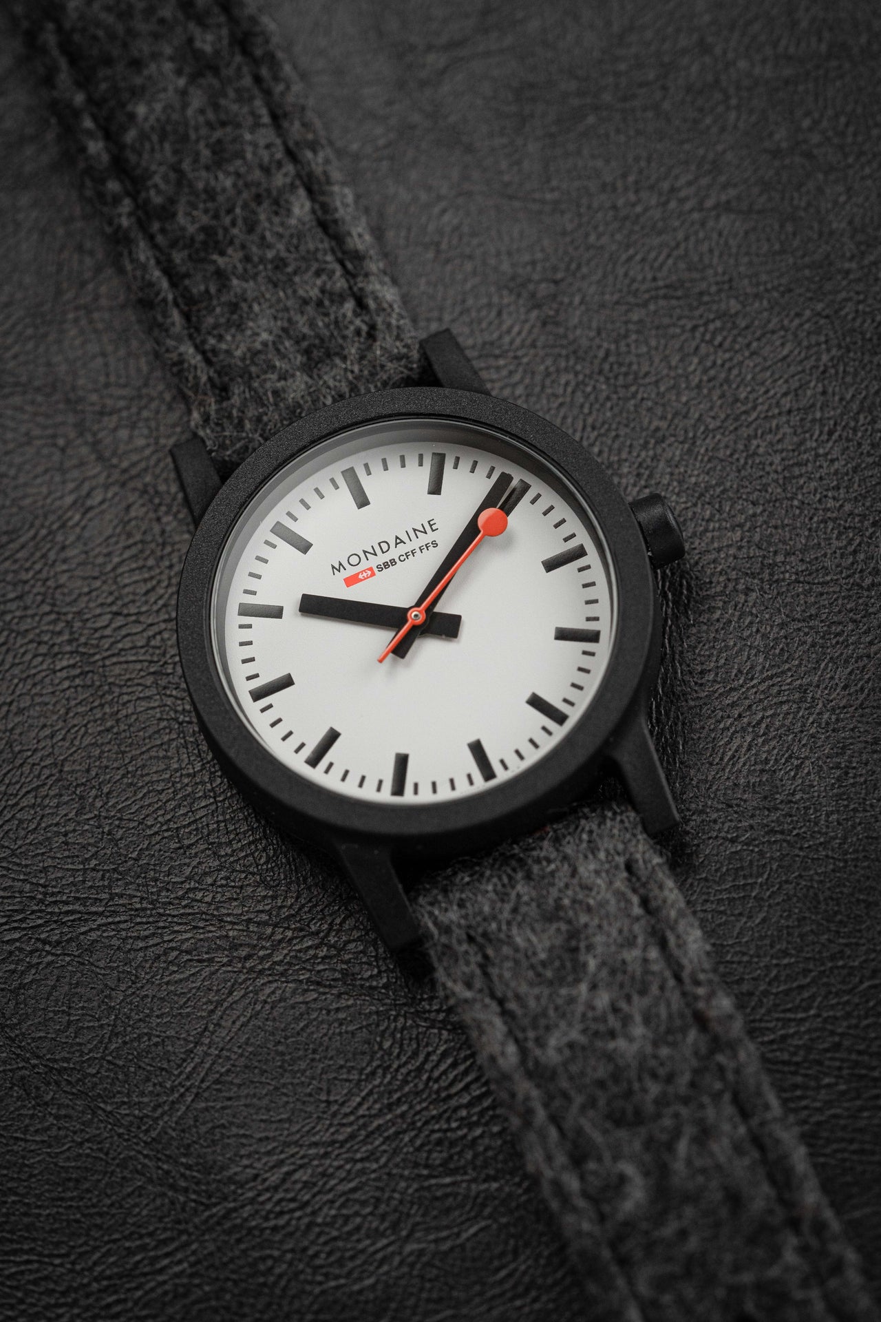 Mondaine Ladies Watch Essence Black Grey MS1.32110.LHSET