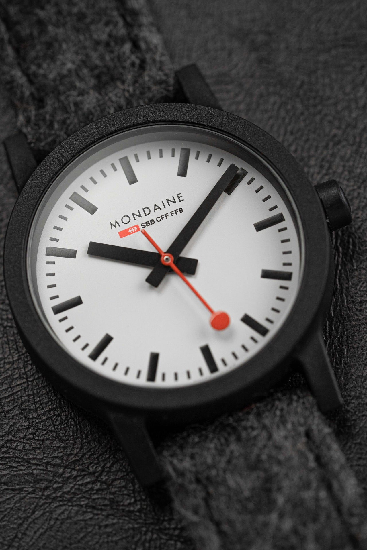 Mondaine Ladies Watch Essence Black Grey MS1.32110.LHSET