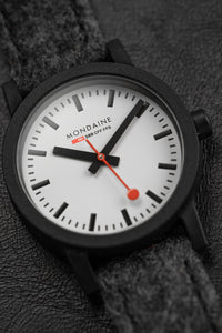 Thumbnail for Mondaine Ladies Watch Essence Black Grey MS1.32110.LHSET