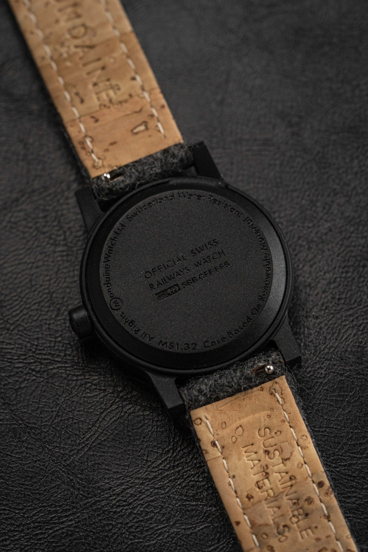 Mondaine Ladies Watch Essence Black Grey MS1.32110.LHSET