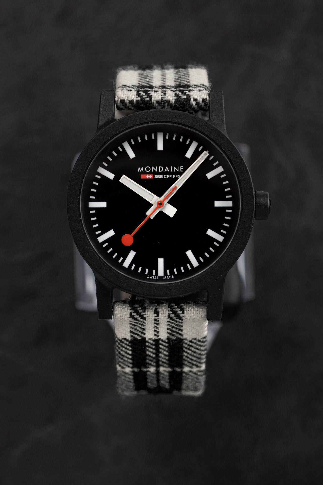 Mondaine Ladies Watch Essence Black White MS1.32120.LB