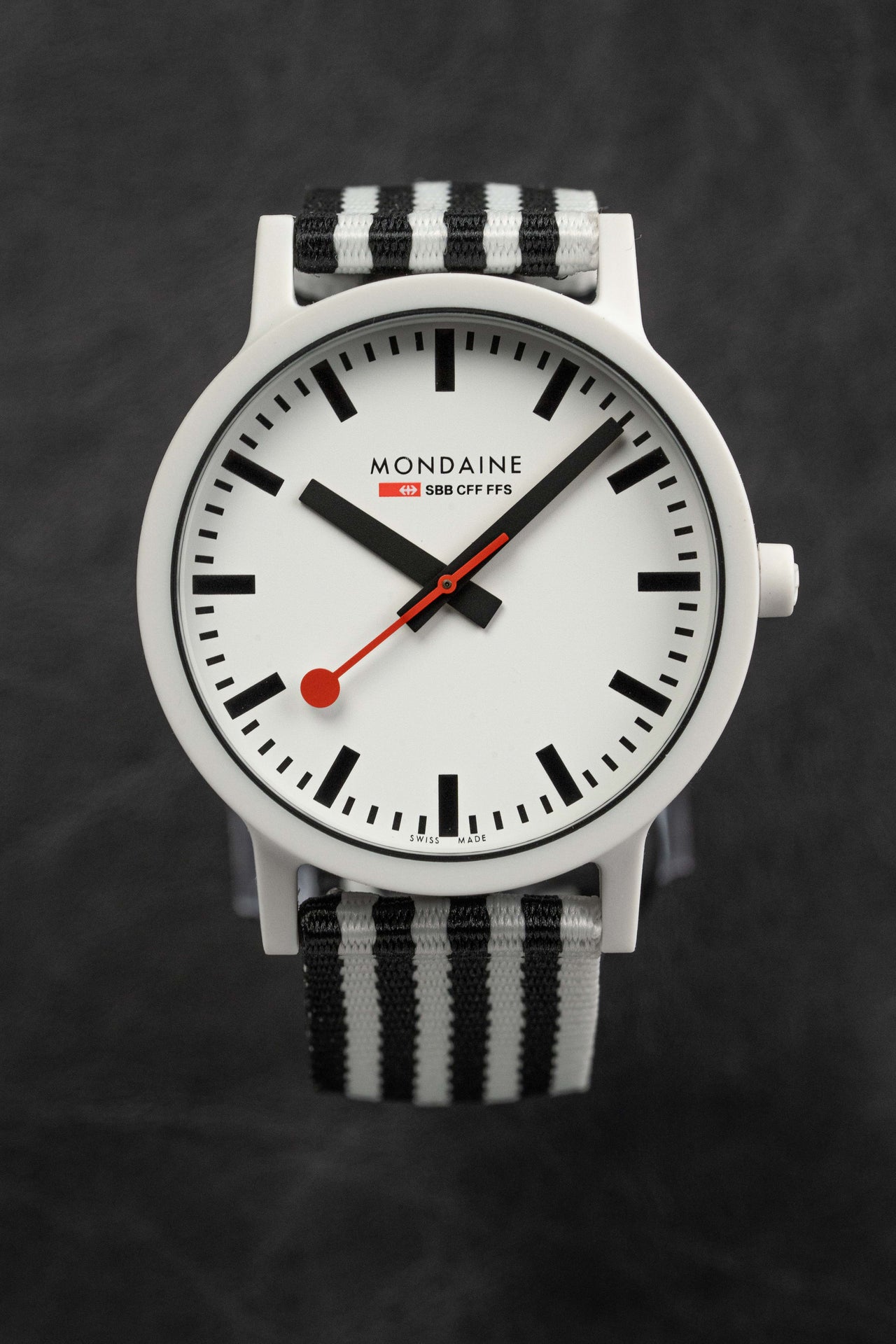 Mondaine Watch Essence Black White MS1.41110.LA
