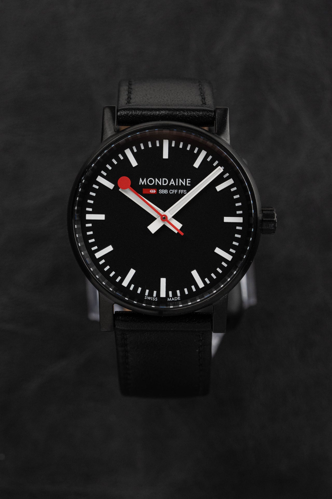 ブラック　MONDAINE モンディーン Evo2 MSE.35121.LB Mondaine Ladies Watch EVO2 Black MSE.35121.LB – Watches