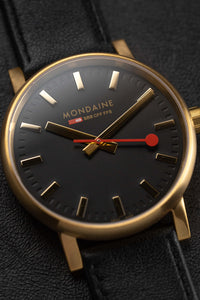 Thumbnail for Mondaine Watch EVO2 Gold Black MSE.40122.LB