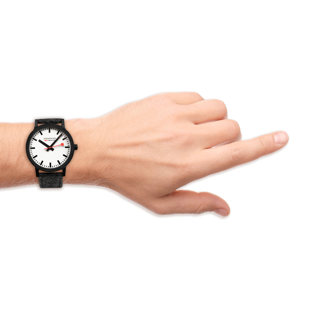 Mondaine Watch Essence Black Grey MS1.41110.LH.SET