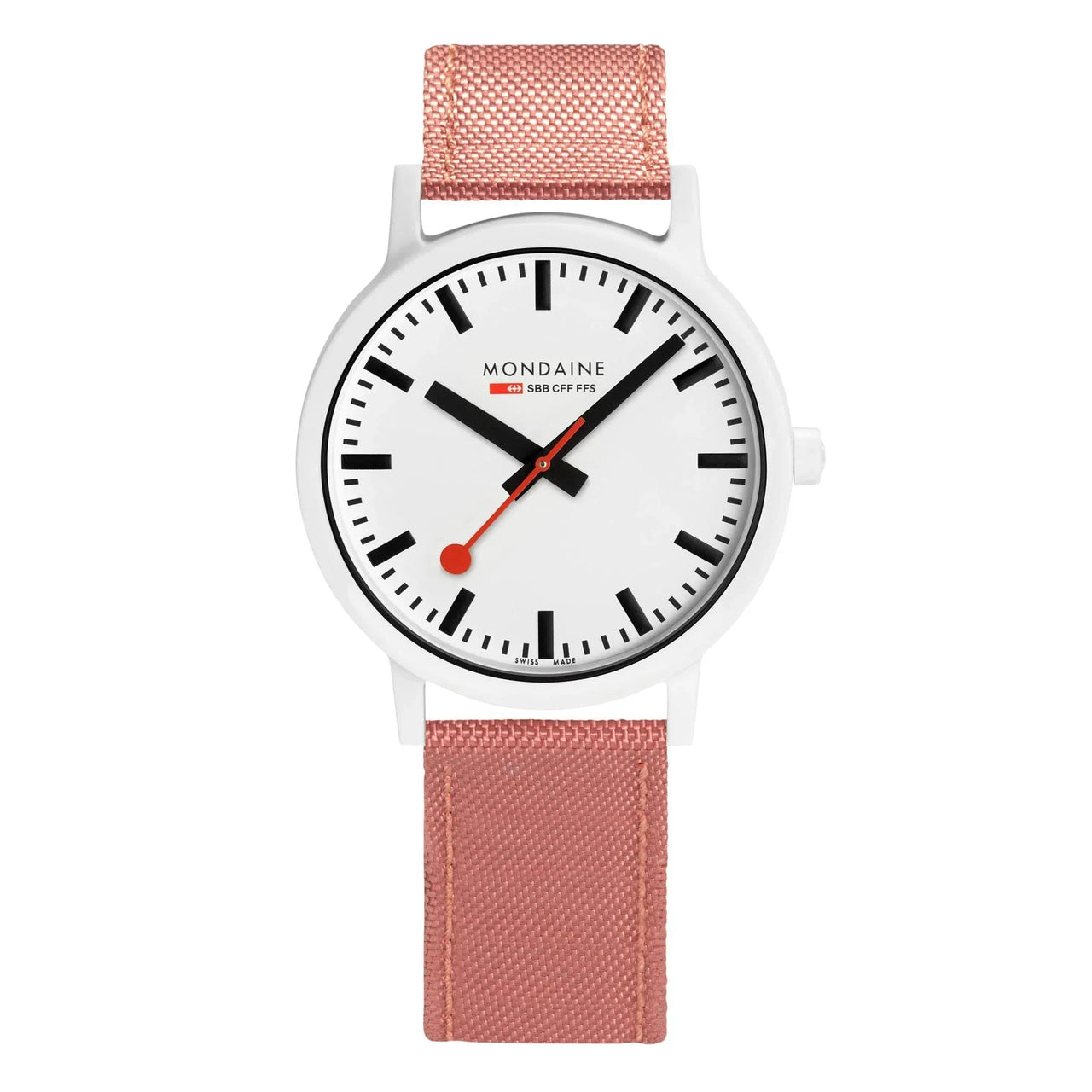 Mondaine Watch Essence White Pink MS1.41111.LP