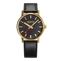 Thumbnail for Mondaine Watch EVO2 Gold Black MSE.40122.LB