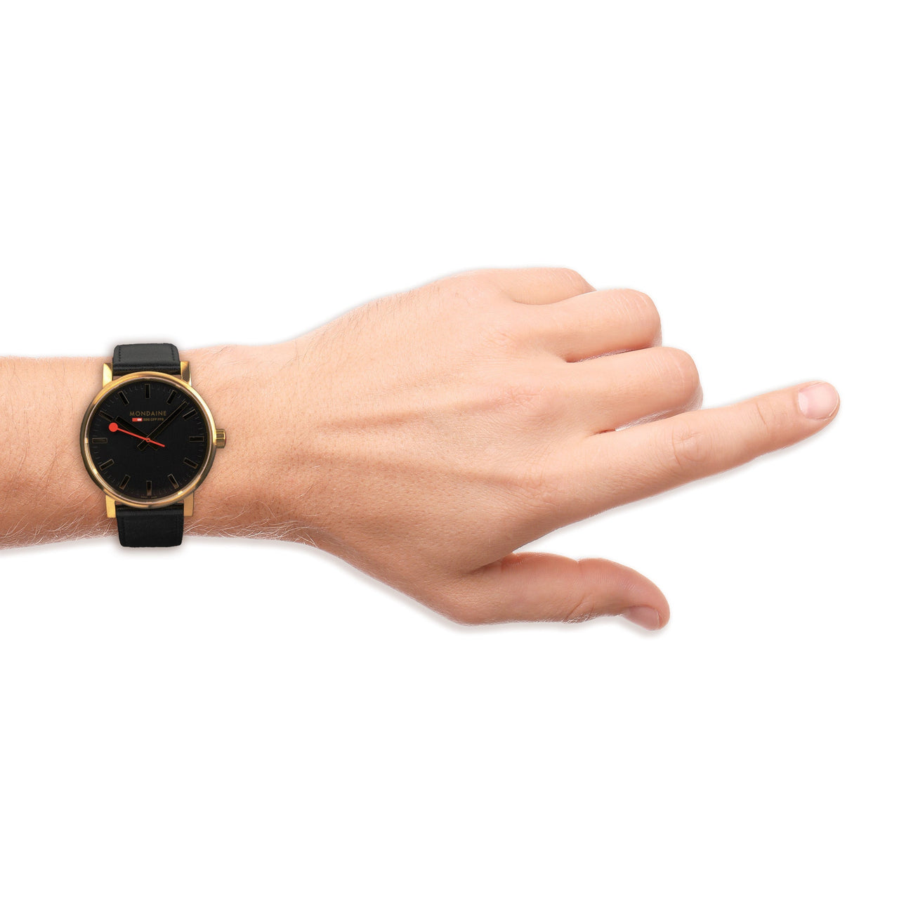 Mondaine Watch EVO2 Gold Black MSE.40122.LB