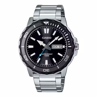 Casio Marine Sport Men's Black 46mm Watch MTD-125D-1A3VDF