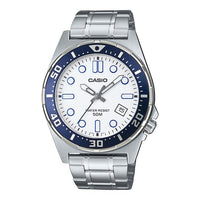 Thumbnail for Casio White Blue Men's Watch MTD-135D-7AV