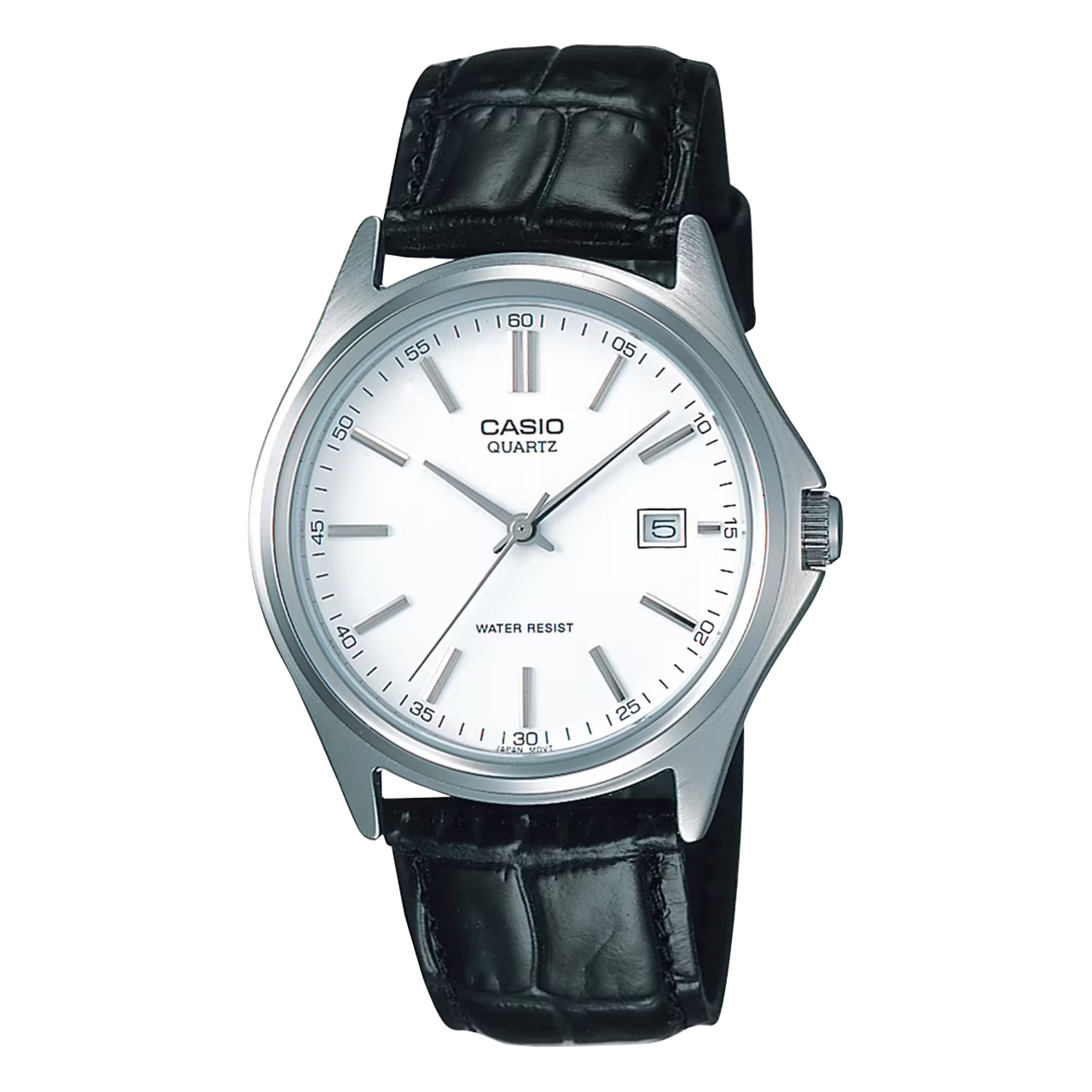 Casio Men's 39mm White Leather Quartz Watch MTP-1183E-7ADF