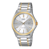 Thumbnail for Casio Dress 42mm Gold Two-Tone Ladies Analogue Watch MTP-1183G-7ADF