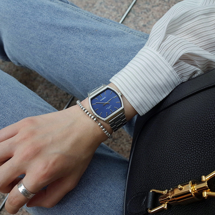 Casio Unisex Watch 36mm Square Blue