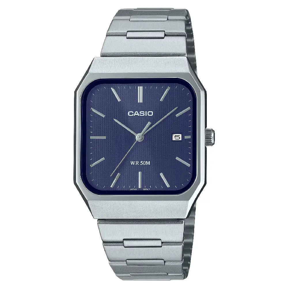 Casio Standard Blue Silver Quartz Unisex Watch MTP-B185D-2A1VDF