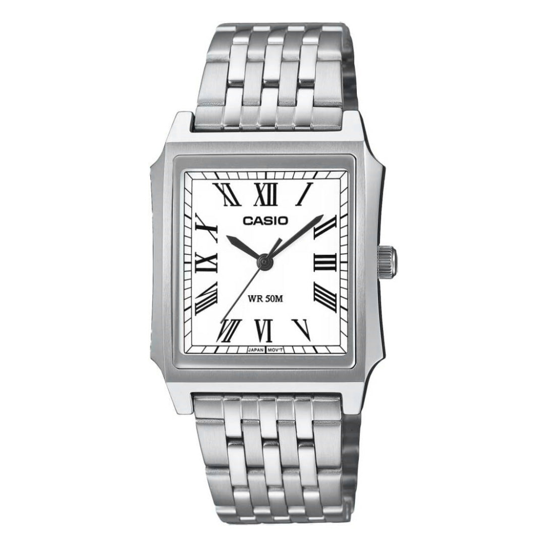 Casio Standard White Silver Quartz Unisex Watch MTP-B190D-7BVDF