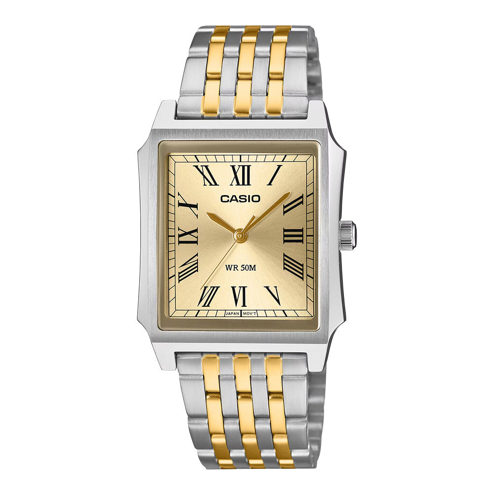 Casio Men's Watch 32mm Timeless Classic Two-Tone Gold Bracelet