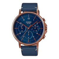 Thumbnail for Casio Men's Quartz Multifunction Watch 45mm Blue Rose Gold