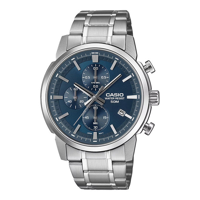 Casio Men's Watch 42mm Sporty Chronograph Blue