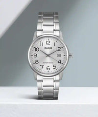 Thumbnail for Casio Classic 37mm Silver Men's Silver Analogue Watch MTP-V002D-7BUDF