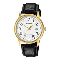 Thumbnail for Casio Men's Watch 37mm Classic Gold Black Leather