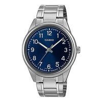 Thumbnail for Casio Classic 40mm Silver Men's Blue Analogue Watch MTP-V005D-2B4UDF