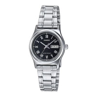 Thumbnail for Casio Standard 25mm Silver Men's Black Silver Analogue Watch MTP-V006D-1BUDF