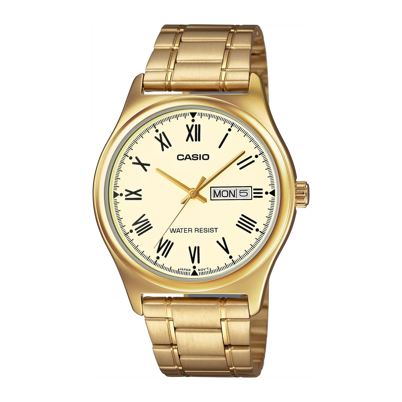 Casio Dress 38mm Gold Men's Neutral Analogue Watch MTP-V006G-9BUDF | Watches & Crystals Casio Dress 38mm Gold Men's Neutral Analogue Watch MTP-V006G-9BUDF | Watches & Crystals