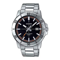 Thumbnail for Casio Men's Watch 45mm Enticer Link Bracelet Black