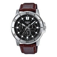Thumbnail for Casio Men's Brown Leather Watch MTP-VD300L-1EUDF