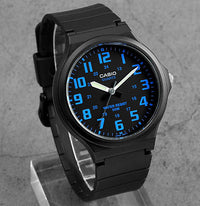 Thumbnail for Casio Standard 44mm Black Blue Men's Analogue Watch MW-240-2BVDF