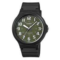 Thumbnail for Casio Standard 48mm Black Men's Green Analogue Watch MW-240-3BVDF