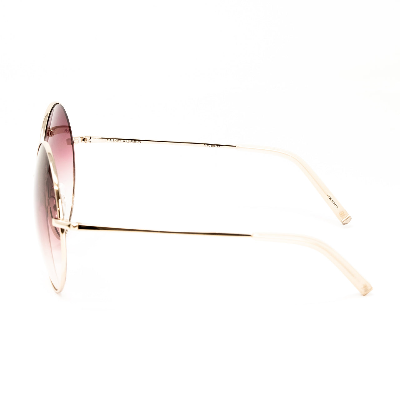 Matthew Williamson x Linda Farrow Gold Sunglasses MW101C13SUN