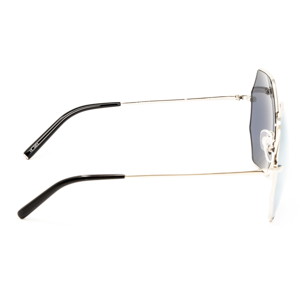 Matthew Williamson x Linda Farrow Octagonal Silver Sunglasses MW102C16SUN