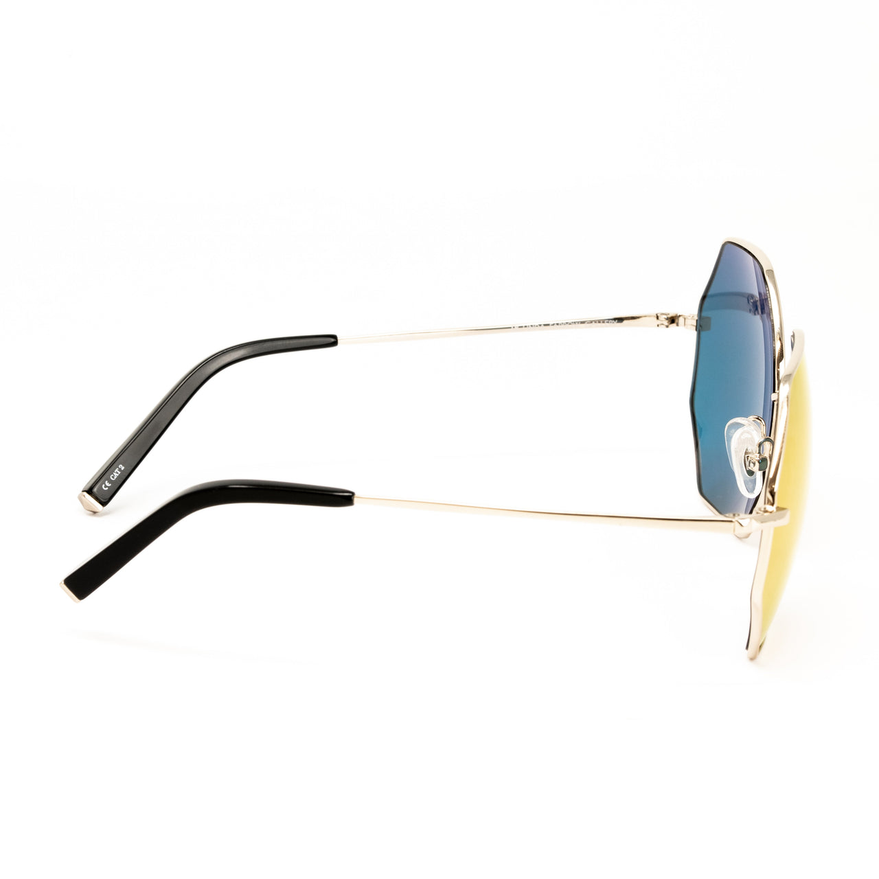 Matthew Williamson x Linda Farrow Gold Octagonal Sunglasses MW102C4SUN