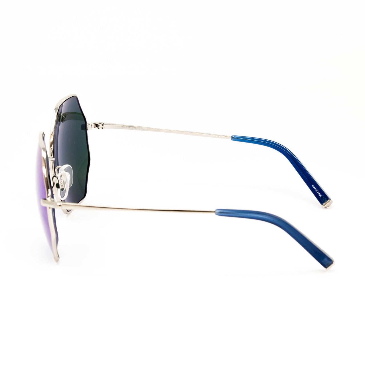 Matthew Williamson x Linda Farrow Blue octagonal Sunglasses MW102C9SUN