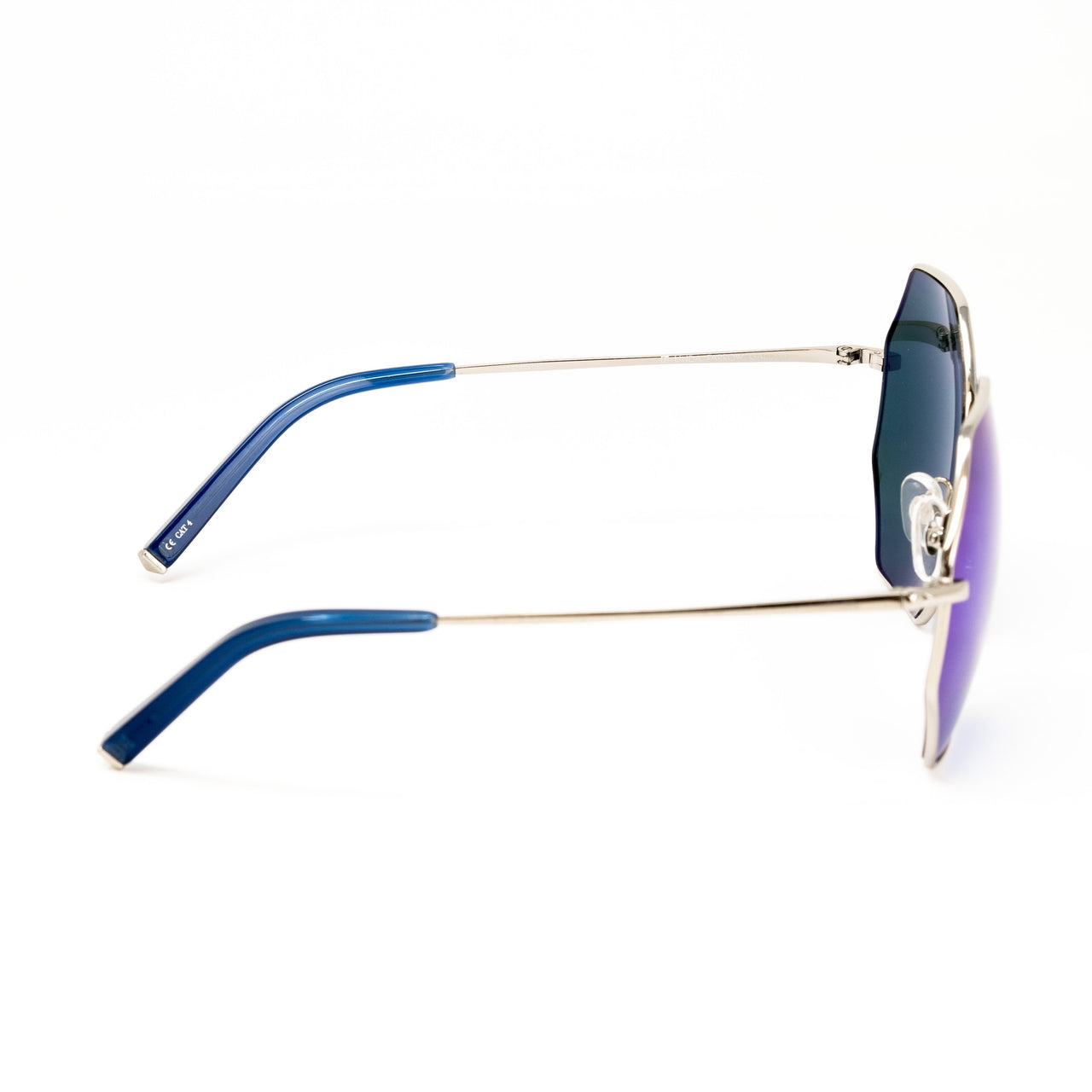 Matthew Williamson x Linda Farrow Blue octagonal Sunglasses MW102C9SUN