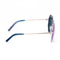 Thumbnail for Matthew Williamson x Linda Farrow Blue octagonal Sunglasses MW102C9SUN
