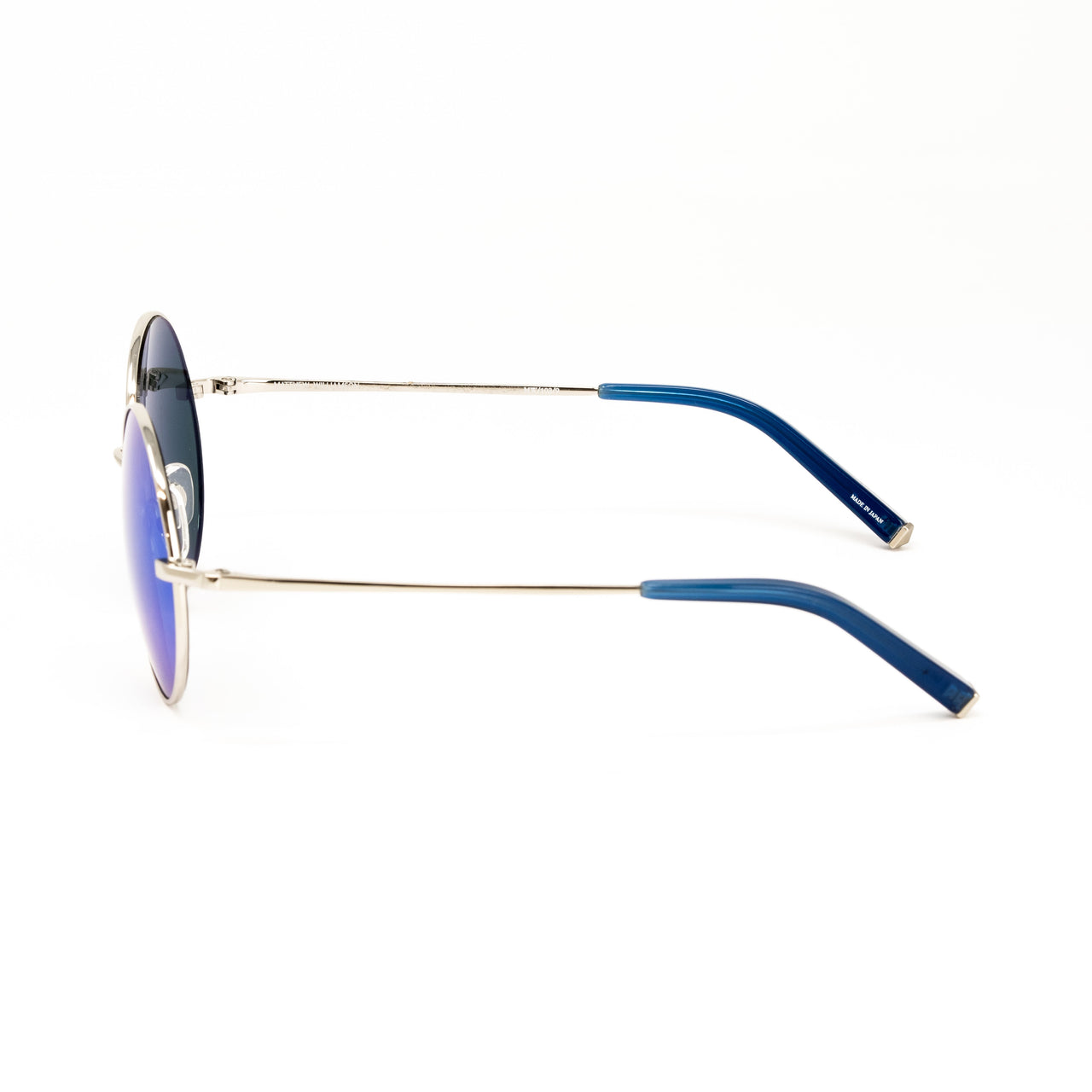 Matthew Williamson x Linda Farrow Blue Round Sunglasses MW103C9SUN